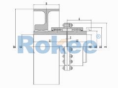 RODU Toothed Couplings,RODU Brake Wheel Drum Gear Coupling