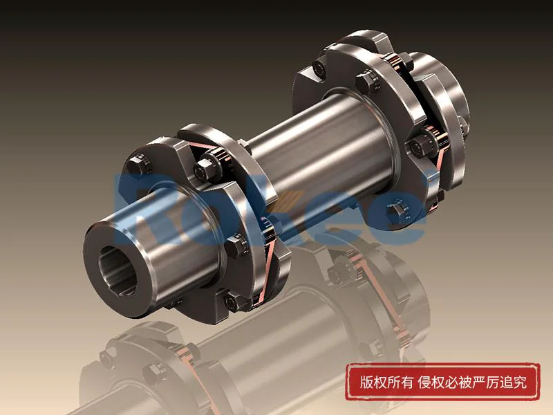 JMIIJ型(帶中間軸不帶沉孔)金屬膜片聯軸器,連桿式膜片式聯軸器加工廠家,Rokee