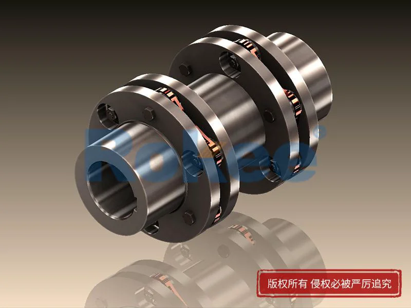 JMIJ型(帶中間軸帶沉孔)金屬膜片聯軸器,連桿式膜片式聯軸器加工廠家,Rokee