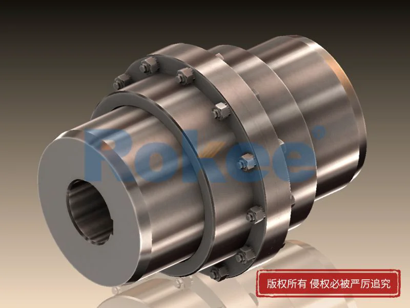 GIICL型(窄型)鼓形齒式聯軸器,軋機齒式聯軸器定制廠家,Rokee